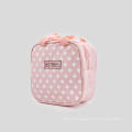 Pink Polka Dot Tote Lunch Bag on sale